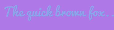 Image with Font Color 86A7E8 and Background Color AF78E7
